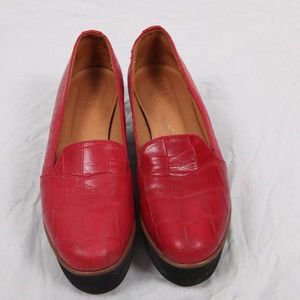 MM6 Maison Martin Margiela Red Platform Shoes